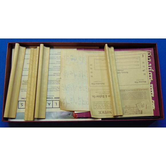 Scrabble Vintage 1953 Selchow & Righter Crossword Board Game Complete 100 Tiles - Picture 2 of 14